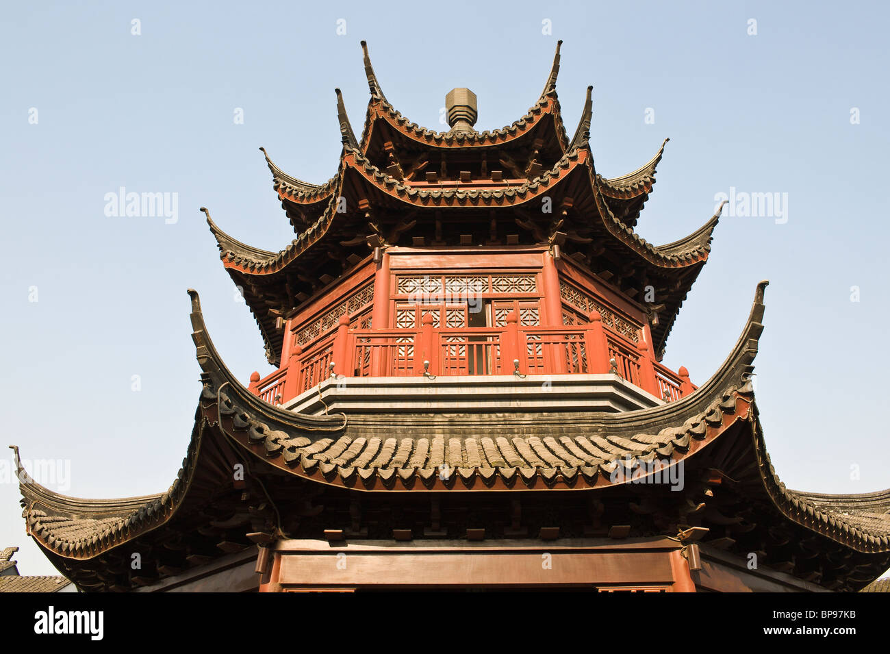 Cina, Suzhou. Pagoda lungo il codolo di Shan Street. Foto Stock