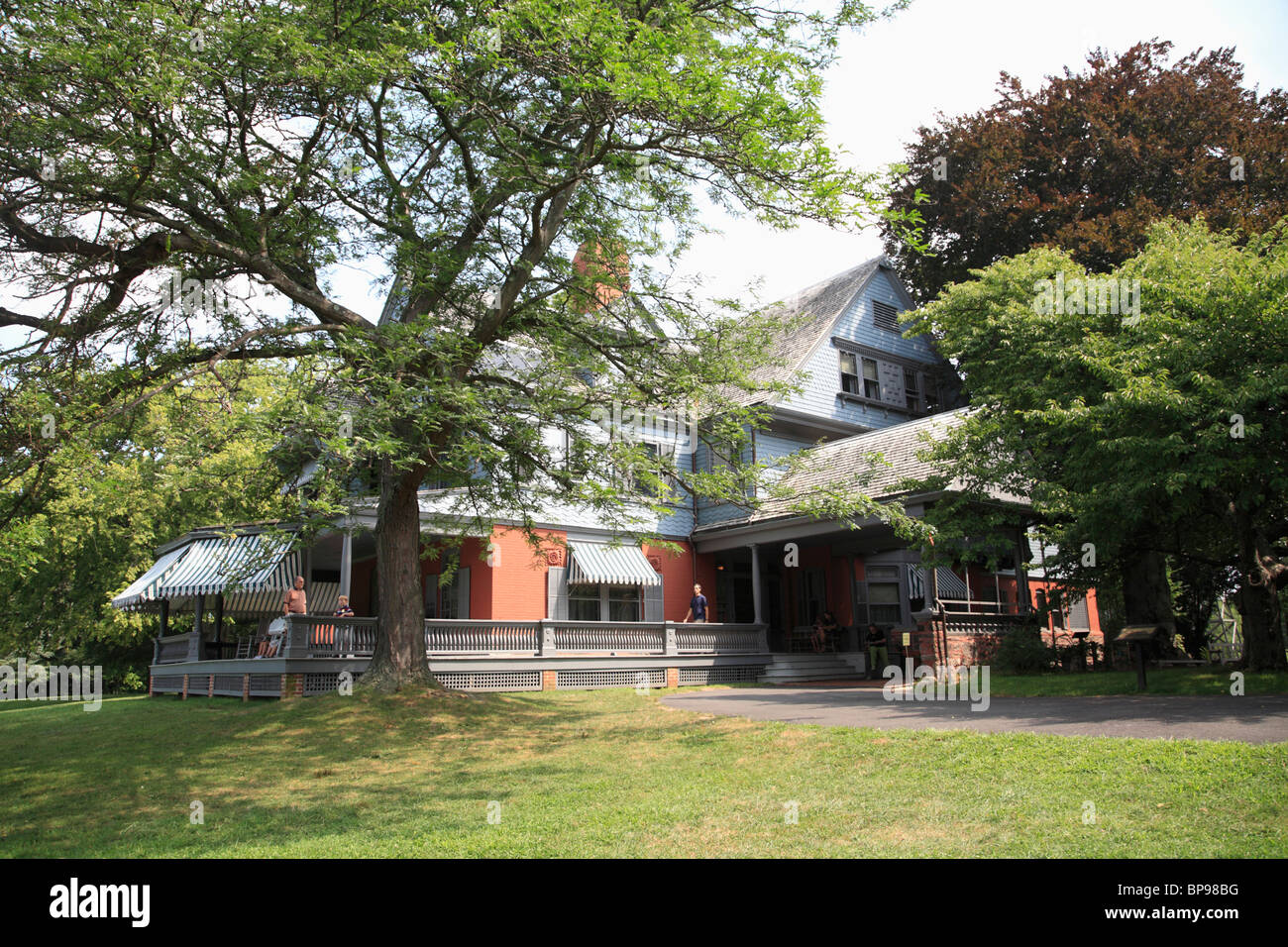 Sagamore Hill, casa del Presidente Theodore Roosevelt, Parco Nazionale, Oyster Bay, Long Island, New York, Stati Uniti d'America Foto Stock