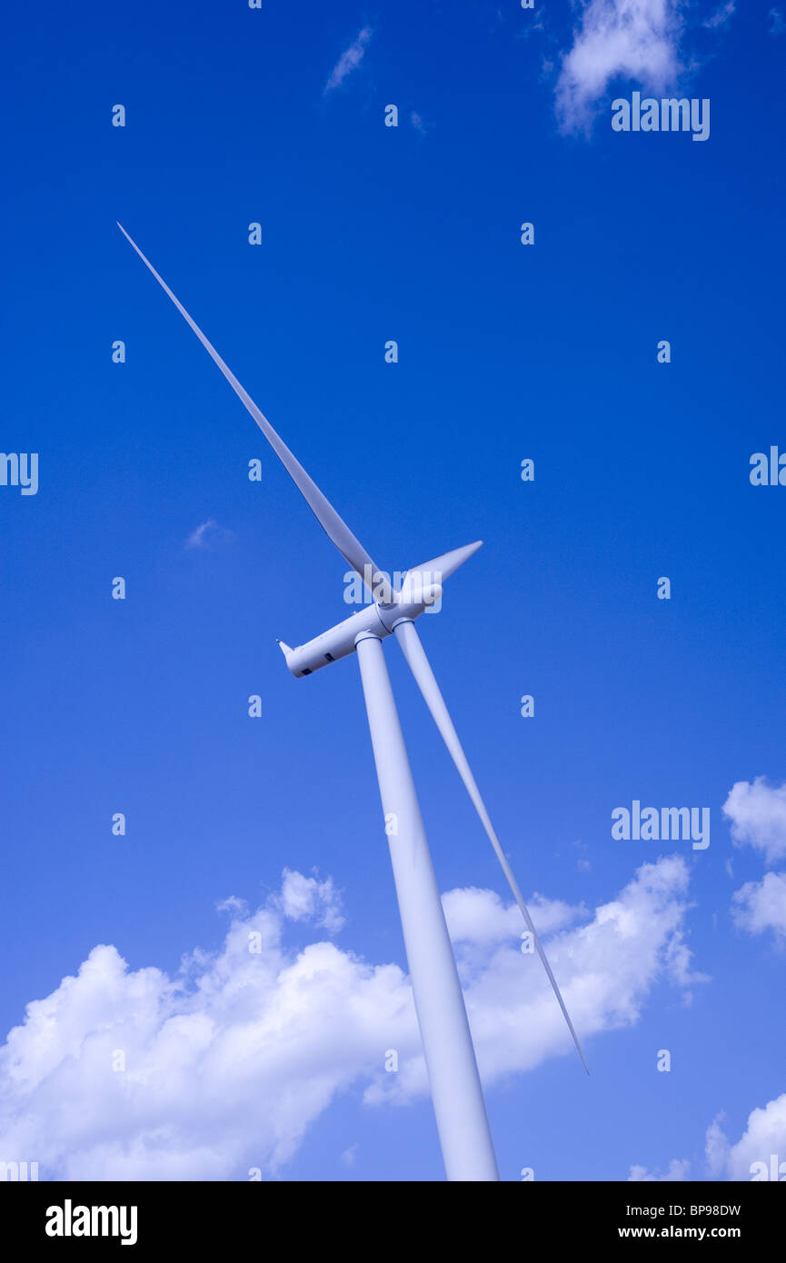 Generazione di potenza delle turbine eoliche Foto Stock