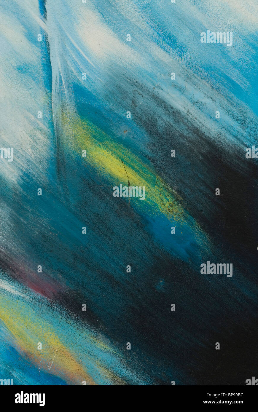 Dipinti sul muro di Berlino presso la Galleria sul lato orientale della città di Berlino Germania Foto Stock