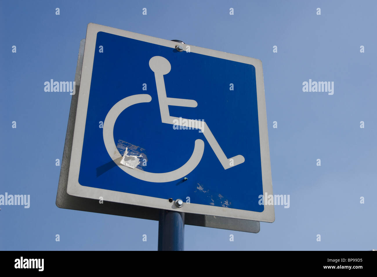 Contrassegno disabili al di fuori del WTC Città Del Messico Foto Stock