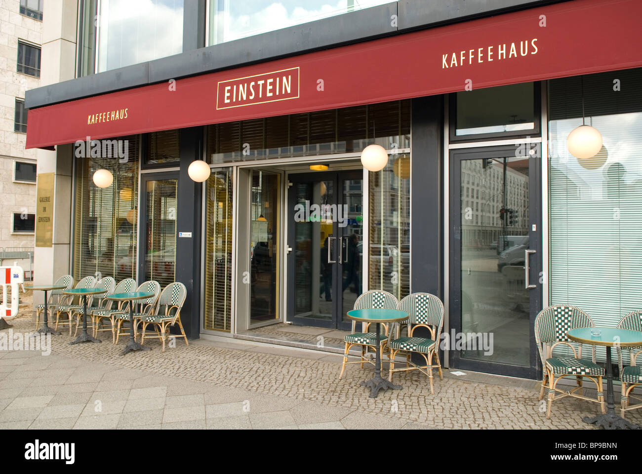 Einstein Cafe esterno Berlin Germania Europa Foto Stock