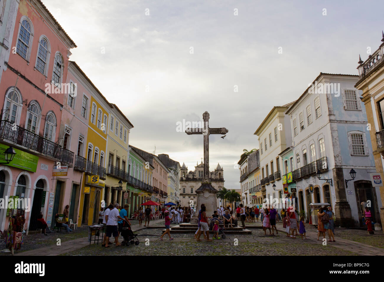 Pelourinho district in Salvador Foto Stock