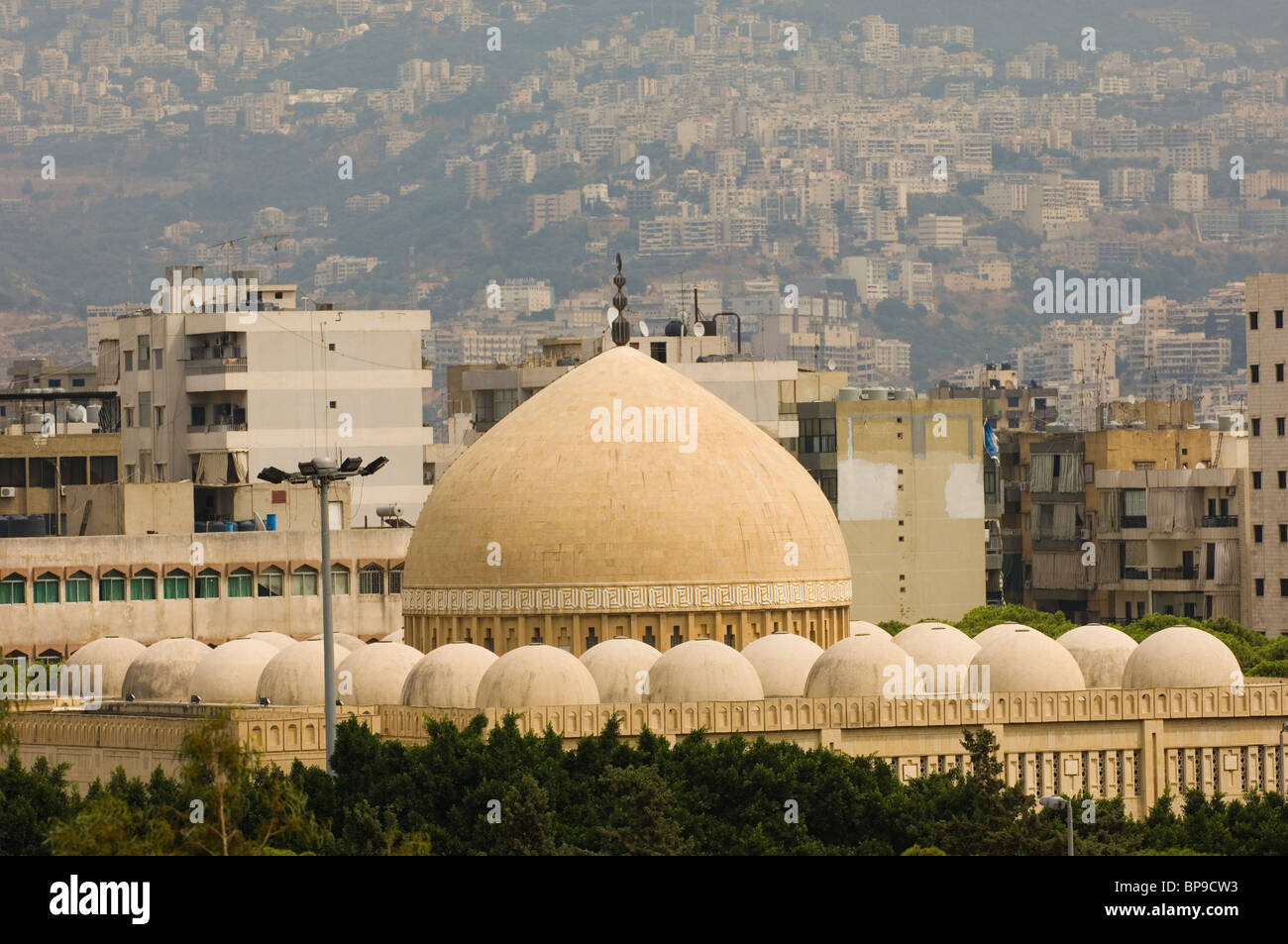 La cupola della moschea a Beirut Libano Medio Oriente Asia Foto Stock