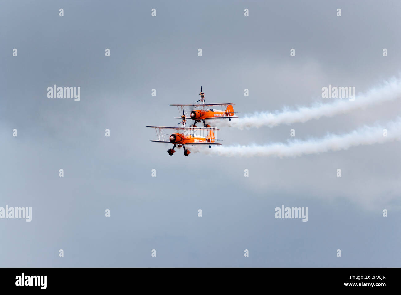 Breitling team biplanare Foto Stock