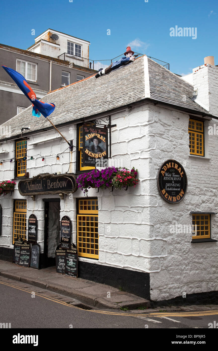 Admiral Benbow pub in Penzance Foto Stock