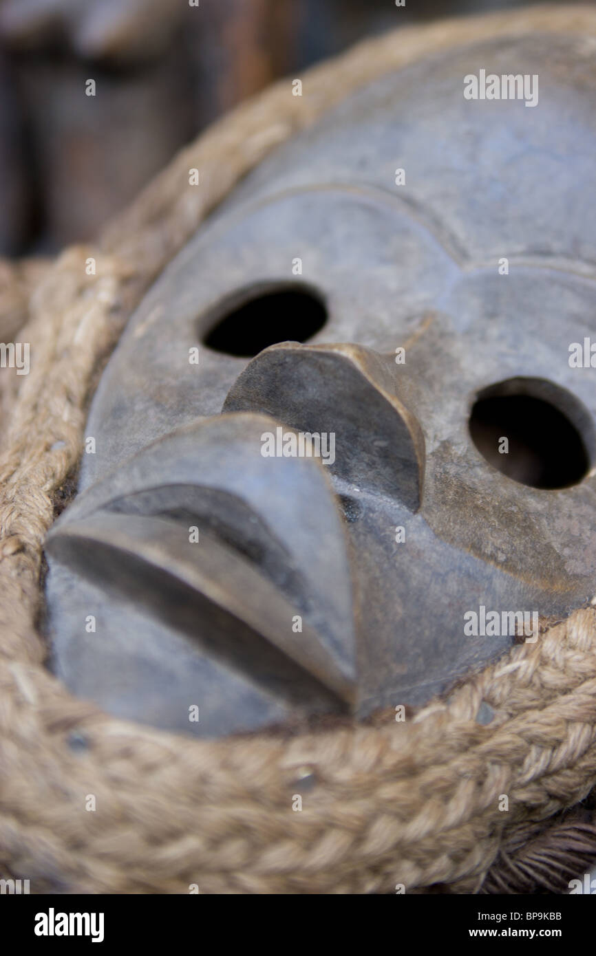 Africana maschera in legno Foto Stock