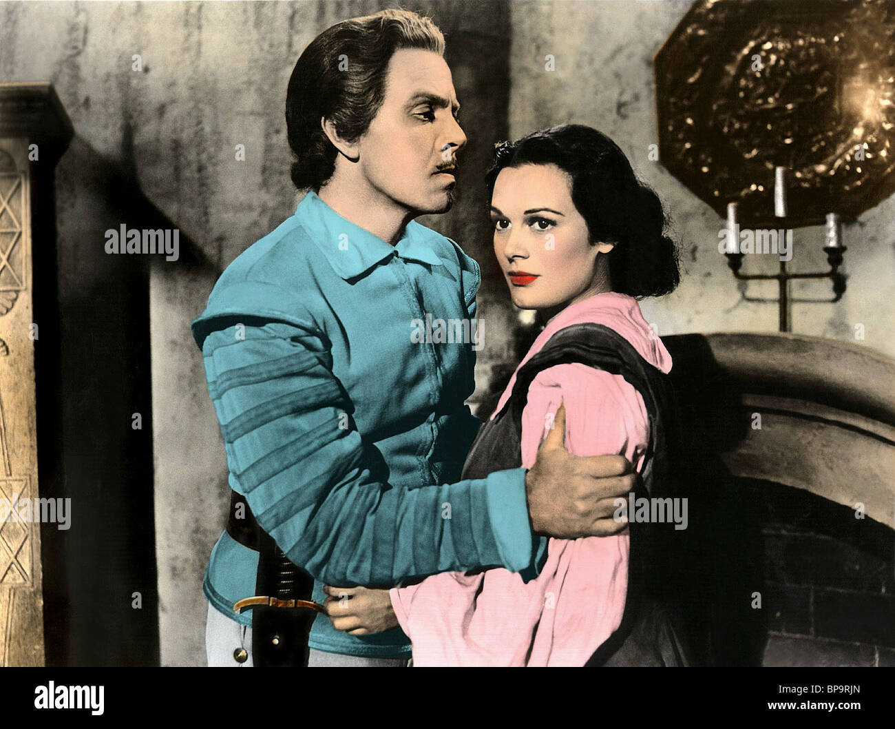 LOUIS HAYWARD, PATRICIA MEDINA, LADY NELLA MASCHERA DI FERRO, 1952 Foto Stock