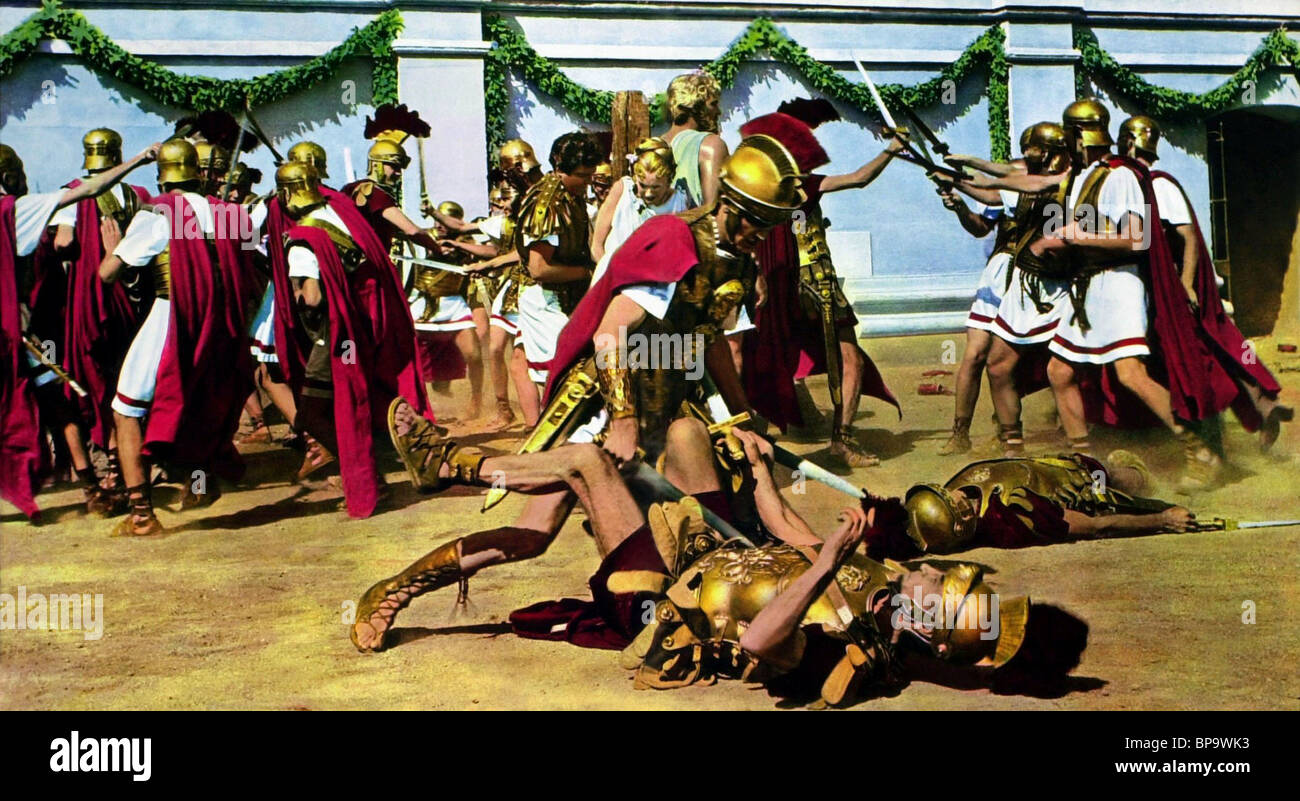 ARENA lotta di scena QUO VADIS (1951) Foto Stock