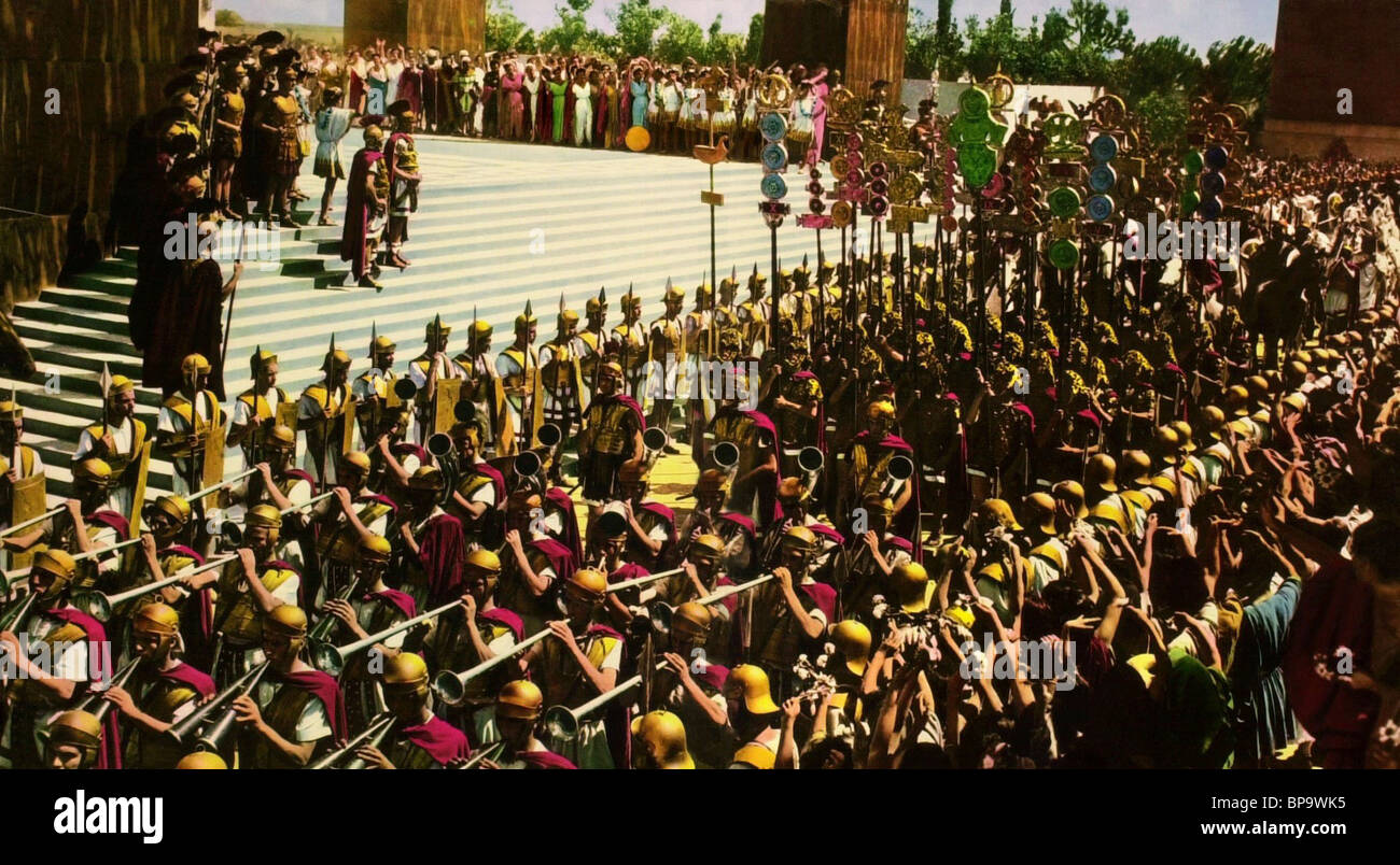 Esercito Romano scena QUO VADIS (1951) Foto Stock