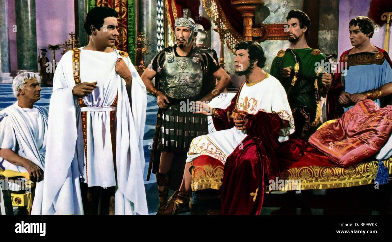 LEO Genn e Peter Ustinov, QUO VADIS, 1951 Foto Stock