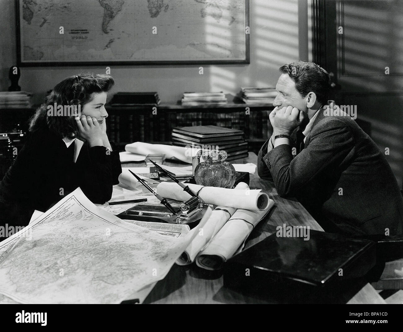 KATHARINE HEPBURN Spencer Tracy, Donna dell'anno, 1942 Foto Stock