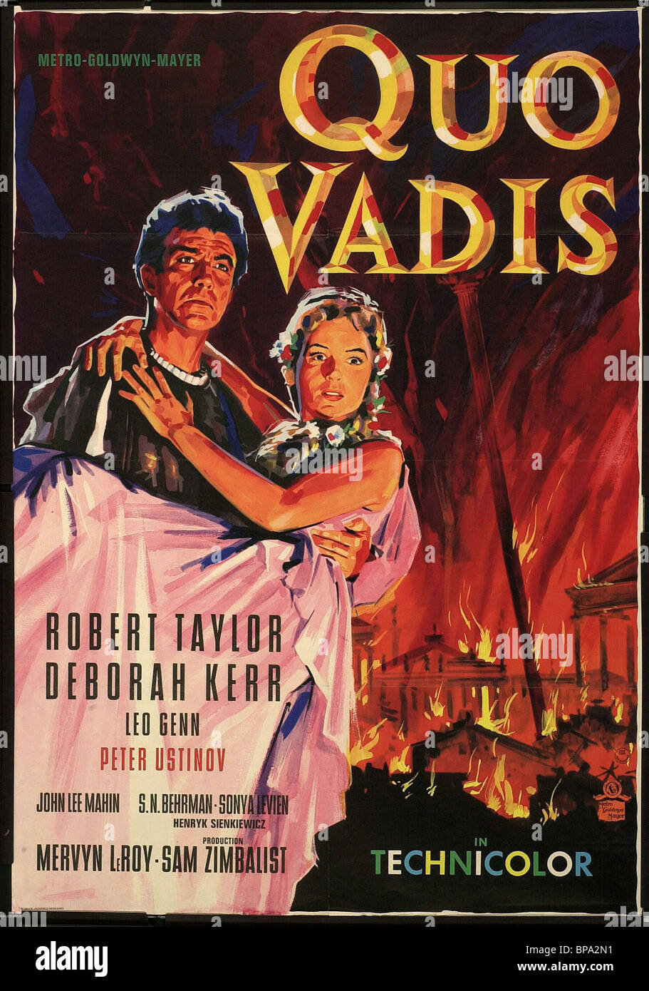 POSTER DEL FILM QUO VADIS (1951 Foto stock - Alamy