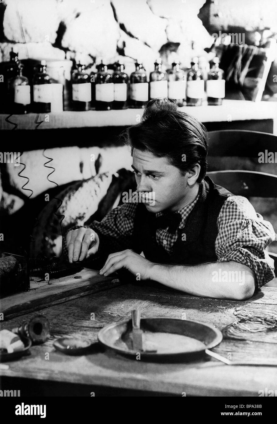 MICKEY ROONEY GIOVANE TOM EDISON (1940) Foto Stock