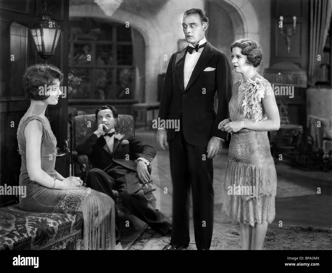 MYRNA LOY, CONRAD NAGEL, può MCAVOY, SE FOSSI SINGLE, 1927 Foto Stock