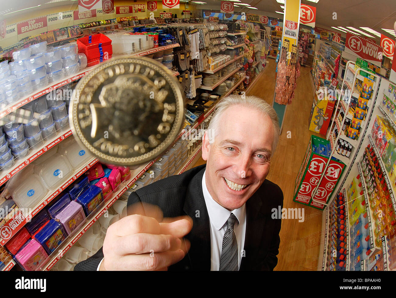 Jim McCarthy, CEO di Poundland Foto Stock