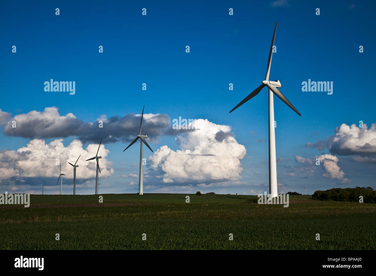 Mulini a vento in Danimarca Foto Stock