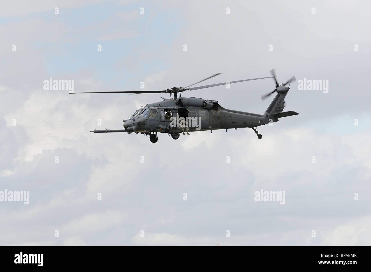 United States Air Force Sikorsky HH-60G Pave Hawk elicottero LN26208 arriva a 2010 RIAT Royal International Air Tattoo Foto Stock