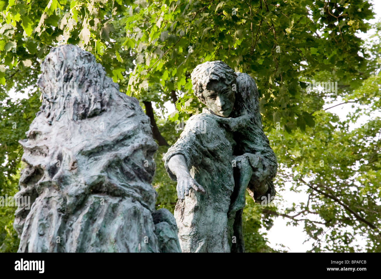 La carestia irlandese Memorial da Maurice Harron a Dawes Island Park in Cambridge Massachusetts USA Foto Stock