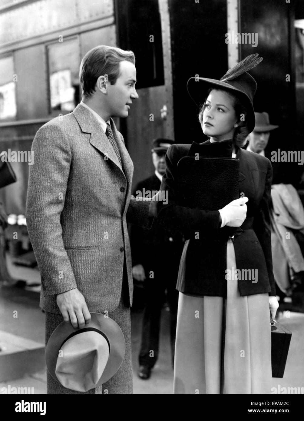 RICHARD CARLSON, JEAN Rogers, uno straniero in città, 1943 Foto Stock