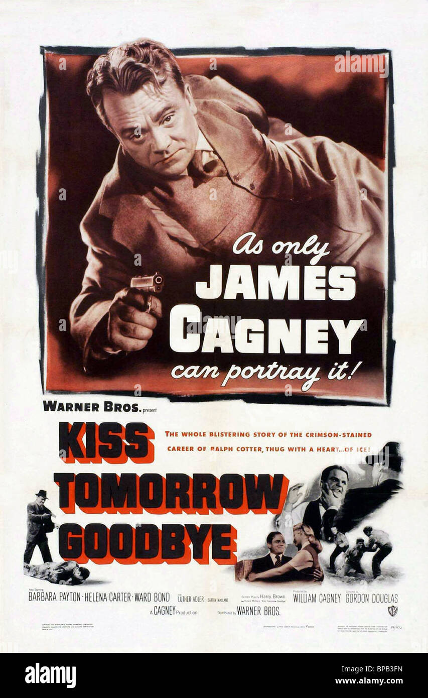 JAMES CAGNEY POSTER KISS domani addio (1950) Foto Stock