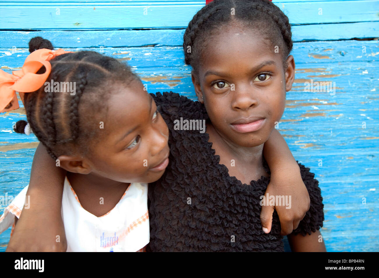 Bambini, Trinidad e Tobago, dei Caraibi Foto Stock