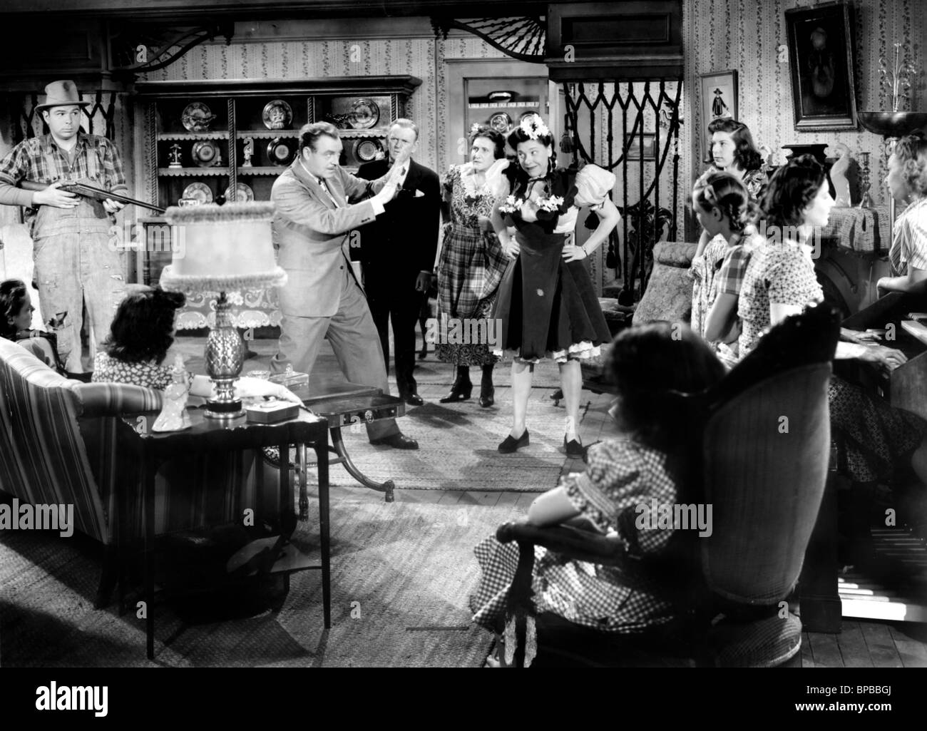 RICHARD LANE, MATT WILLIS, MINERVA URECAL, LOUISIANA HAYRIDE, 1944 Foto Stock