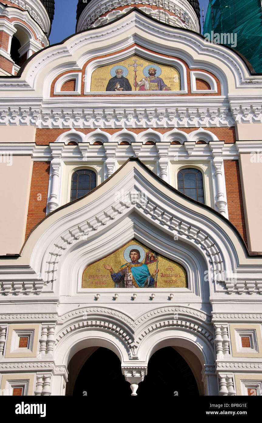 Cattedrale di Alexander Nevski, Toompea Hill, la Città Vecchia di Tallinn, Harju County, della Repubblica di Estonia Foto Stock