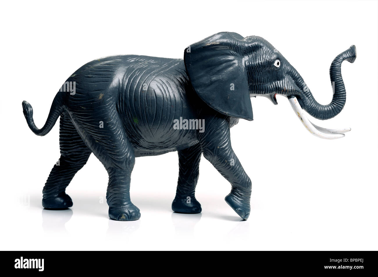 Giocattolo elefante in plastica Foto Stock