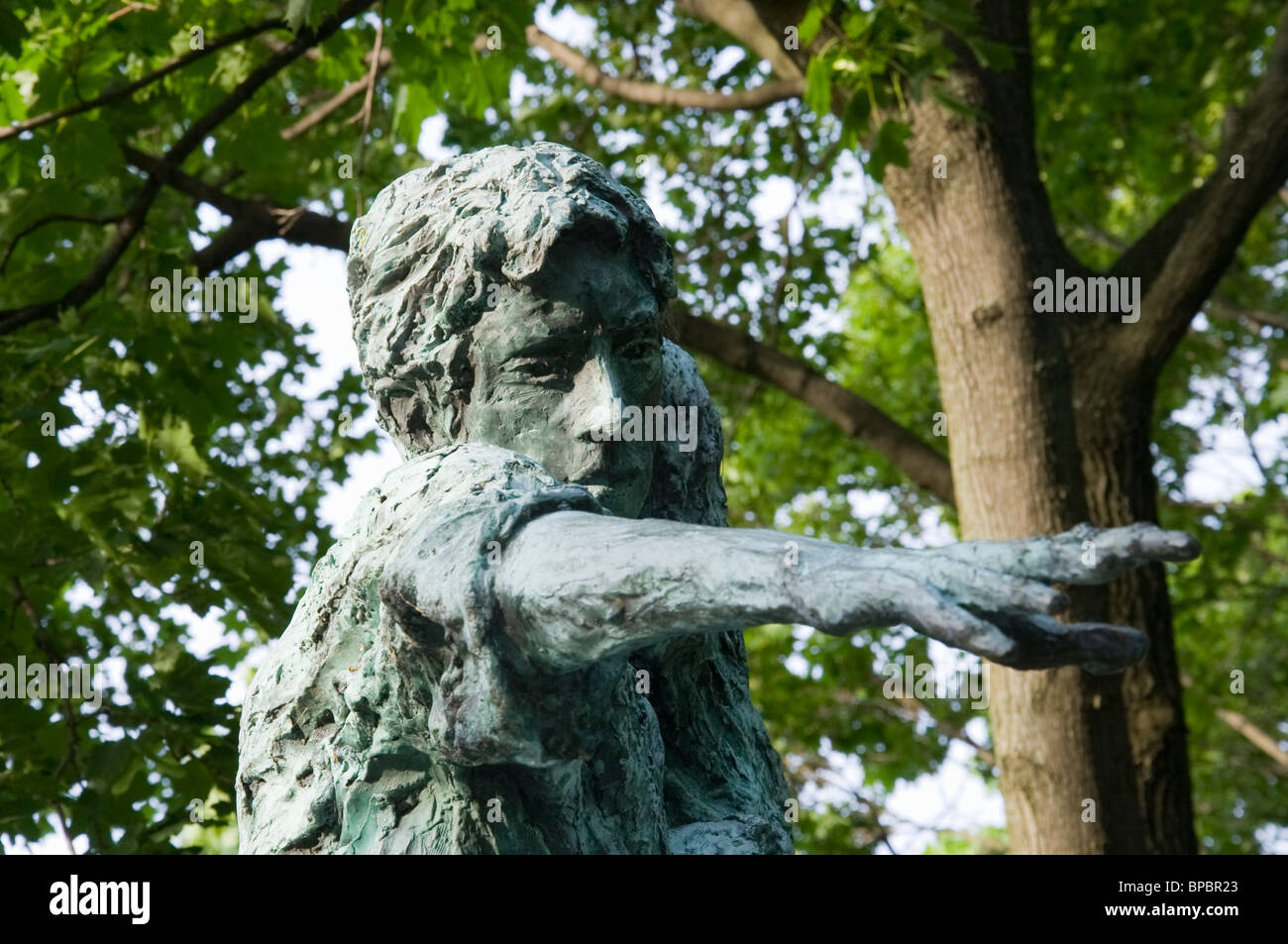 La carestia irlandese Memorial da Maurice Harron a Dawes Island Park in Cambridge Massachusetts USA Foto Stock