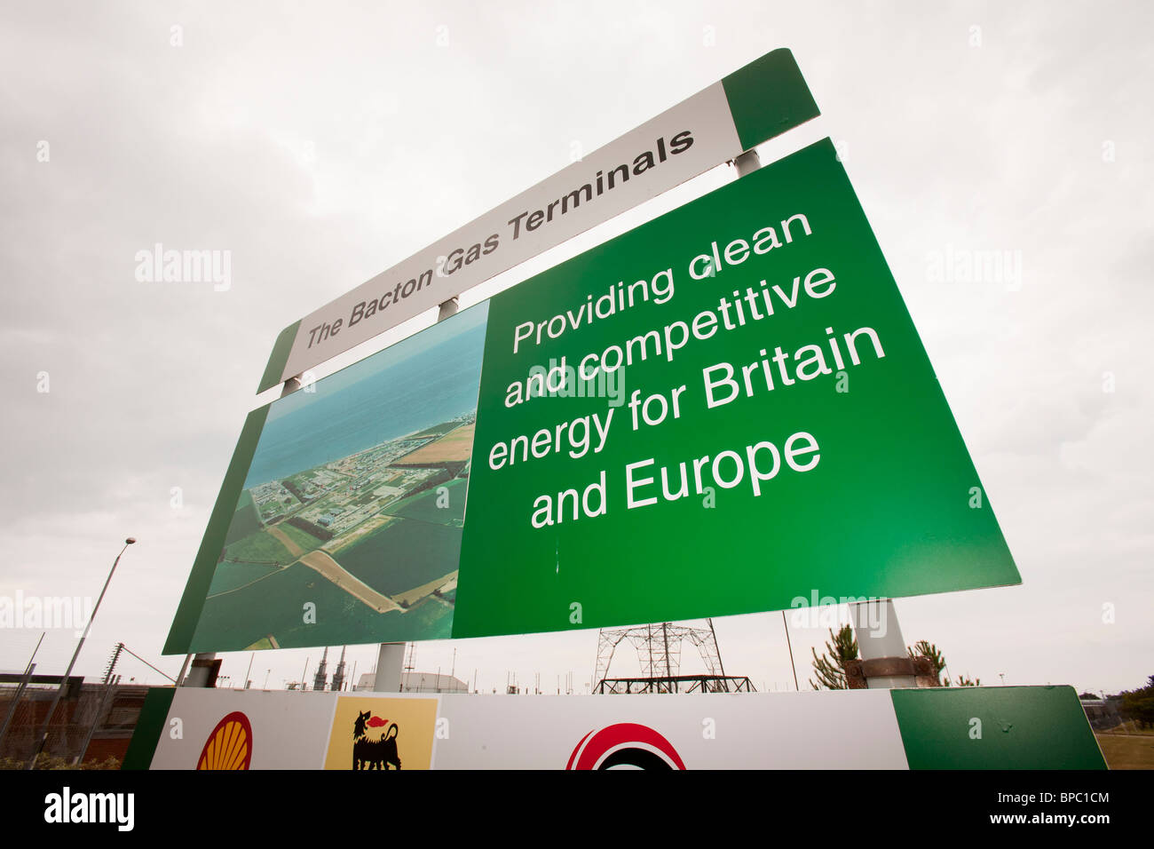 Il Bacton gas terminale a Bacton in Norfolk, Regno Unito. Foto Stock