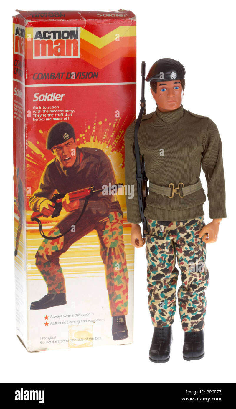 Vintage uomo di azione combattere la divisione soldato di base fine edition Foto Stock
