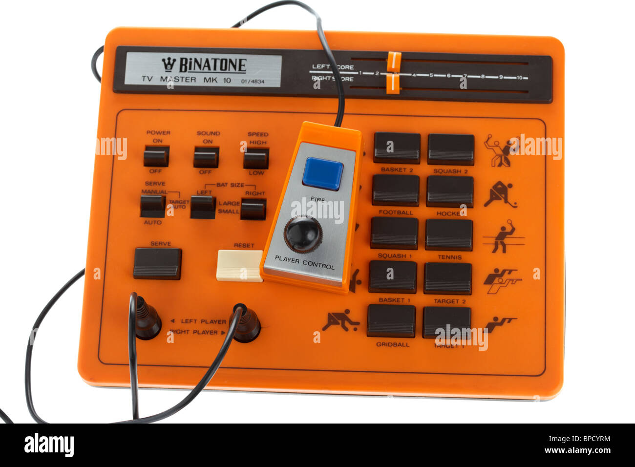 Retrò elettronico video gioco tv binatone master Mk 10 pong clone variante Foto Stock