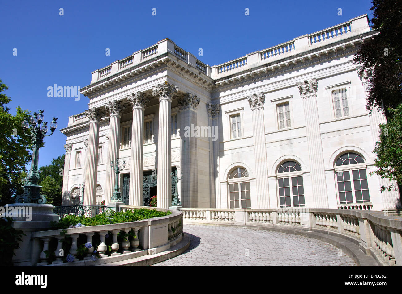Casa di marmo, Vanderbilt Mansion, Newport, Rhode Island, STATI UNITI D'AMERICA Foto Stock
