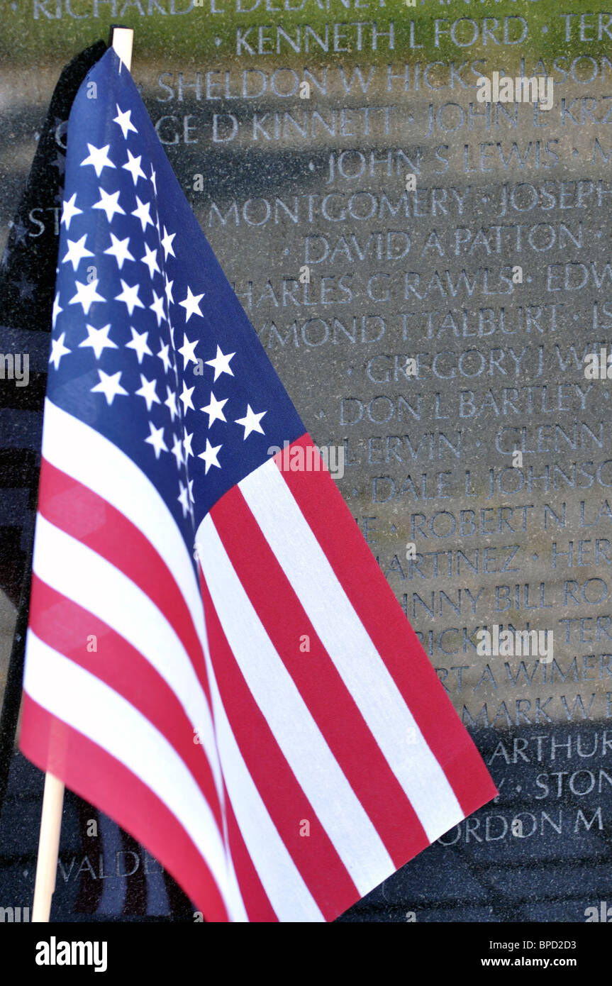 La guerra del Vietnam Veterans Memorial, Washington DC, Stati Uniti d'America Foto Stock