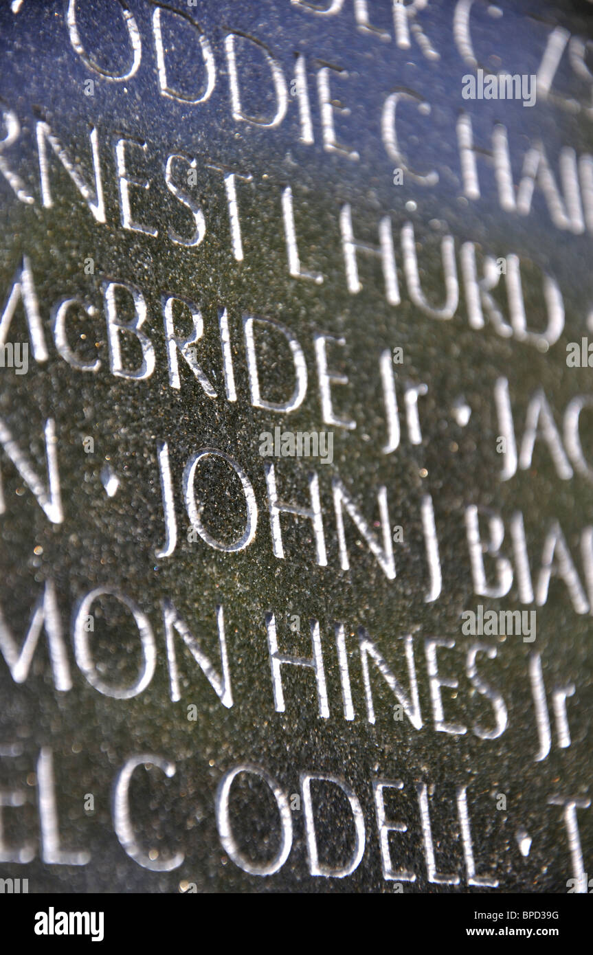 La guerra del Vietnam Veterans Memorial, Washington DC, Stati Uniti d'America Foto Stock
