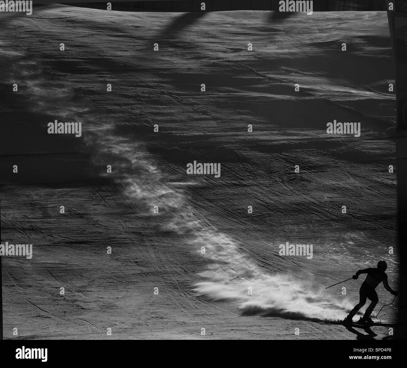 Olimpiadi invernali di Vancouver, 2010 Bode Miller, STATI UNITI D'AMERICA, vincendo oro in sci alpino Uomini Super evento combinato. Foto Stock