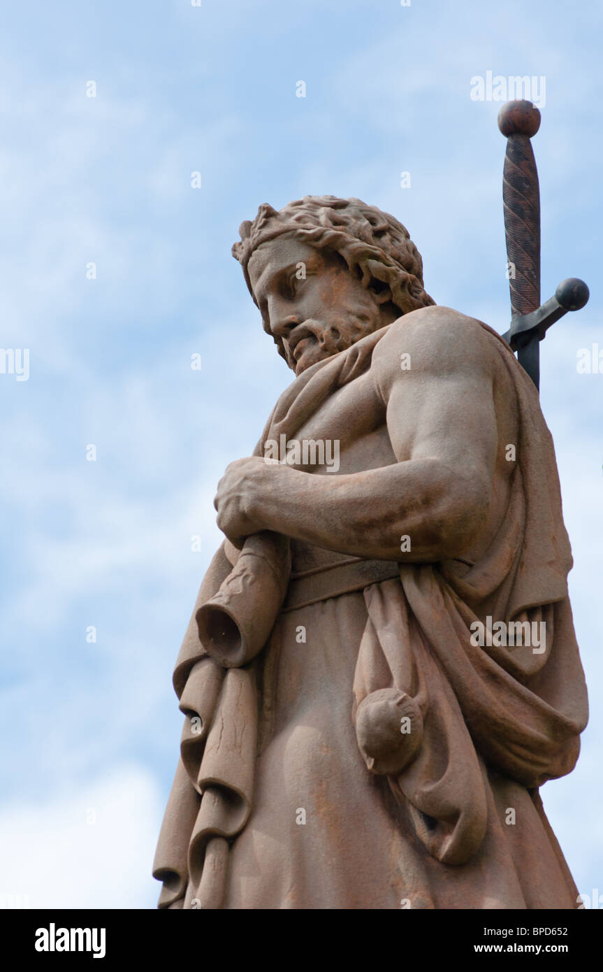 William Wallace statua in Stirling Scozia Scotland Foto Stock
