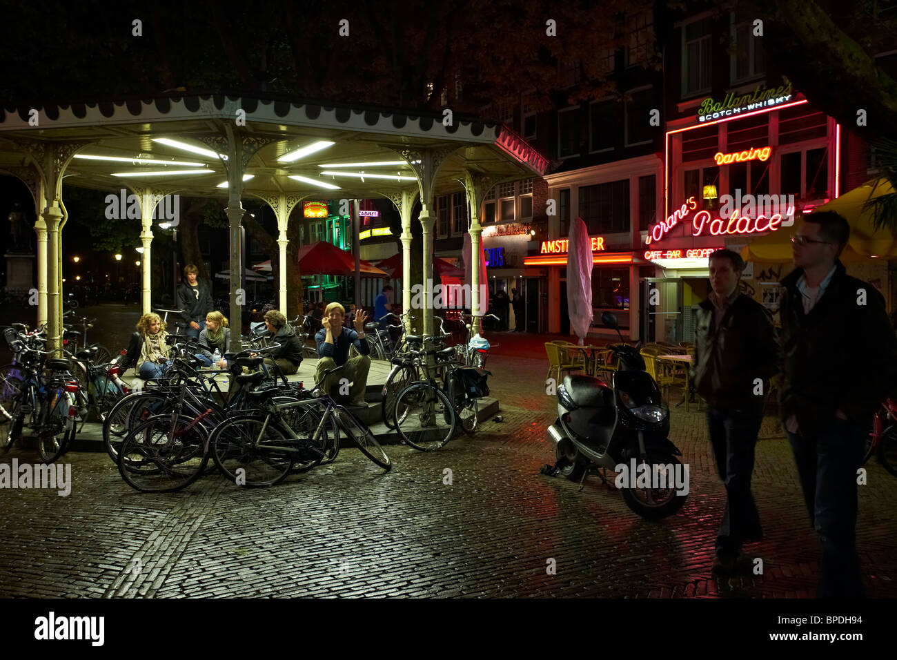 Piazza Rembrandt Square in Amsterdam Foto Stock