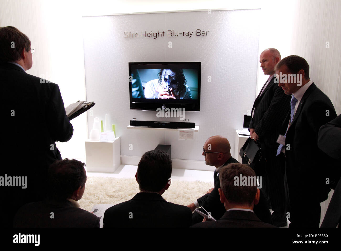 Berlino, IFA, elettronica di consumo illimitato, altezza slim Blu-ray in una presentazione, exibitor LG. Ue/DE/DEU/Germania Capitol Foto Stock