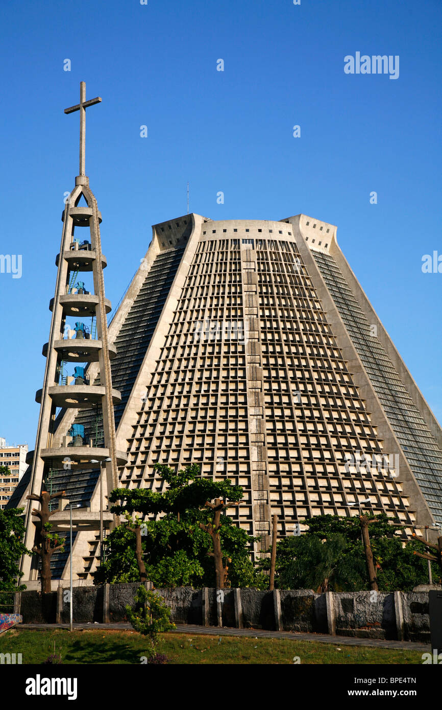 Catedral Metropolitana, Rio de Janeiro, Brasile. Foto Stock