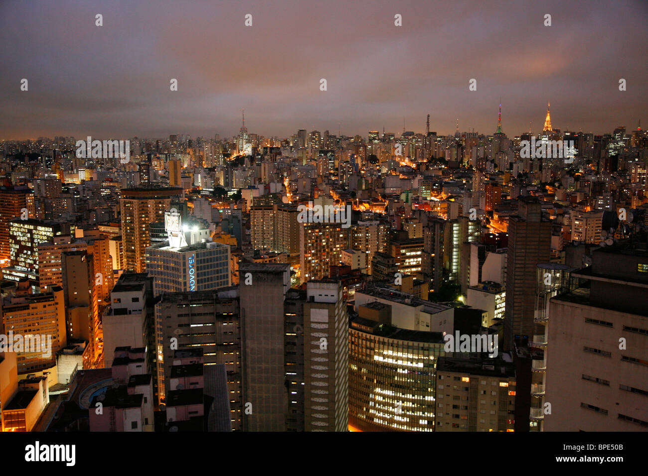 Skyline di Sao Paulo, Brasile. Foto Stock