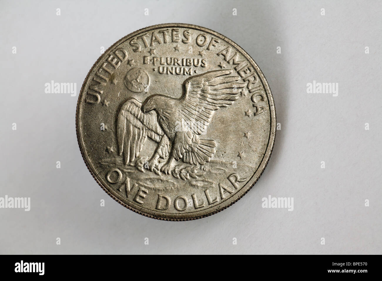 Una moneta del dollaro Foto Stock