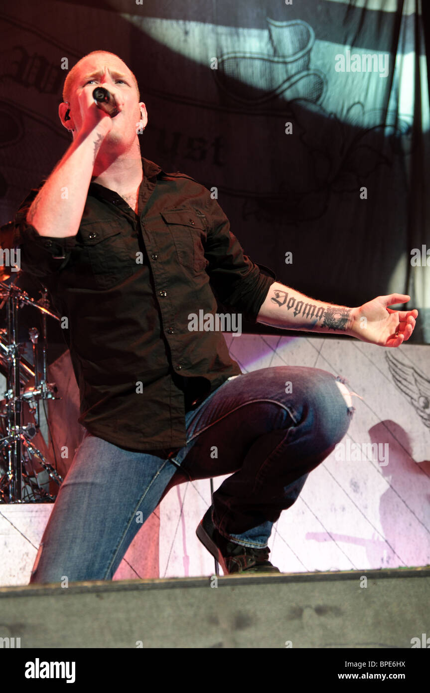 Stone Sour di Corey Taylor performing live al Rockstar tumulto tour in Columbus, Ohio. Foto Stock