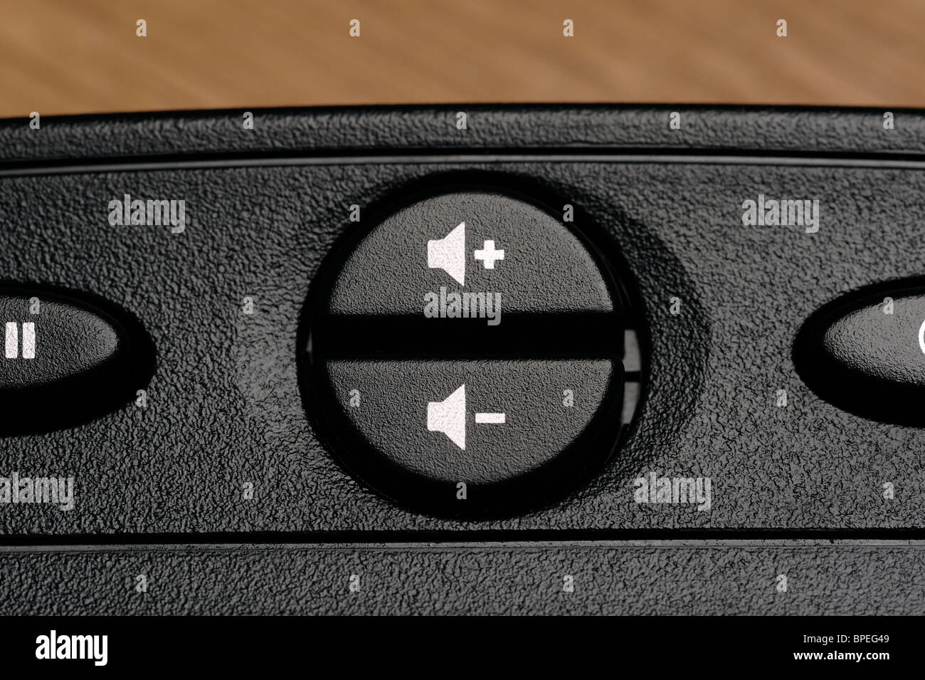 Tastiera per computer altoparlante controlli di volume Foto Stock