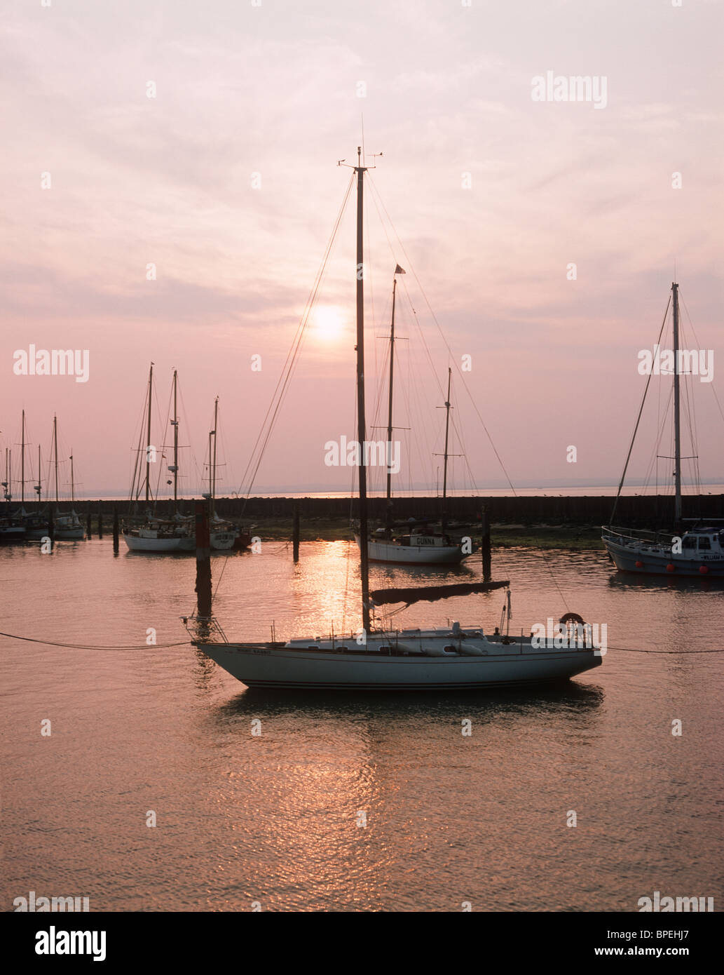 Il Solent, Hampshire, Regno Unito Foto Stock