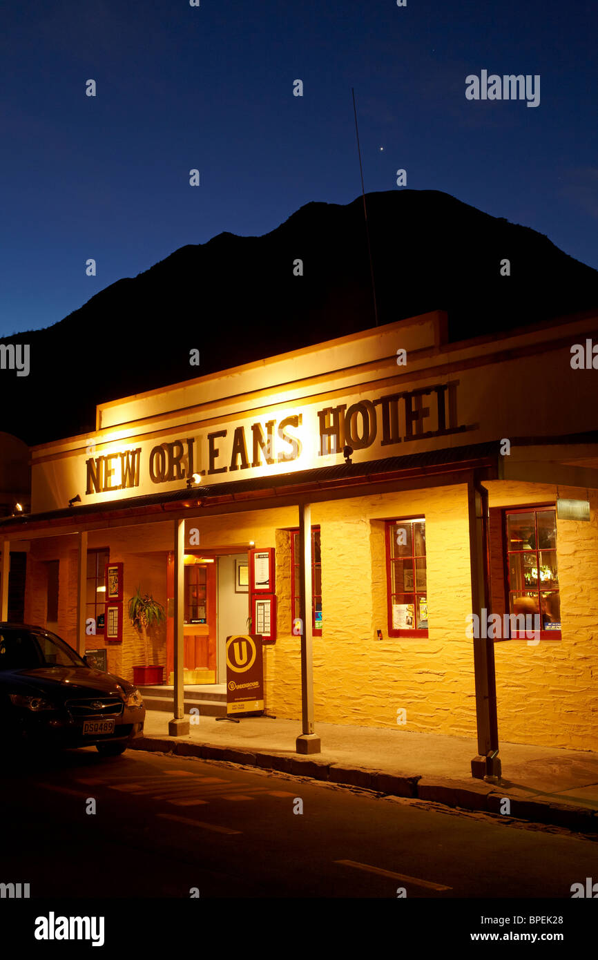 Hotel di New Orleans (1866), Buckingham St, Arrowtown, vicino a Queenstown, Otago, Isola del Sud, Nuova Zelanda Foto Stock