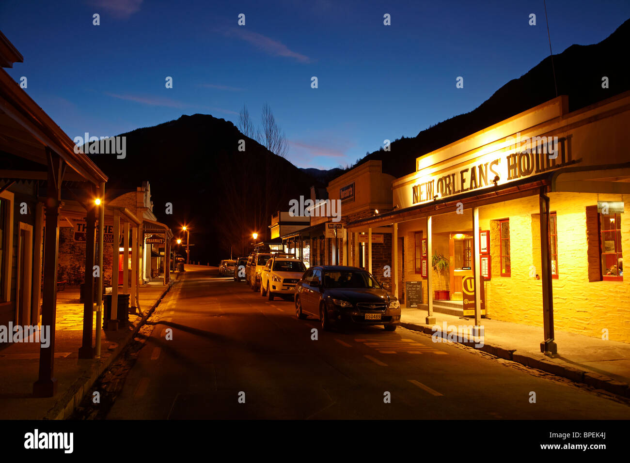Hotel di New Orleans (1866), Buckingham St, Arrowtown, vicino a Queenstown, Otago, Isola del Sud, Nuova Zelanda Foto Stock