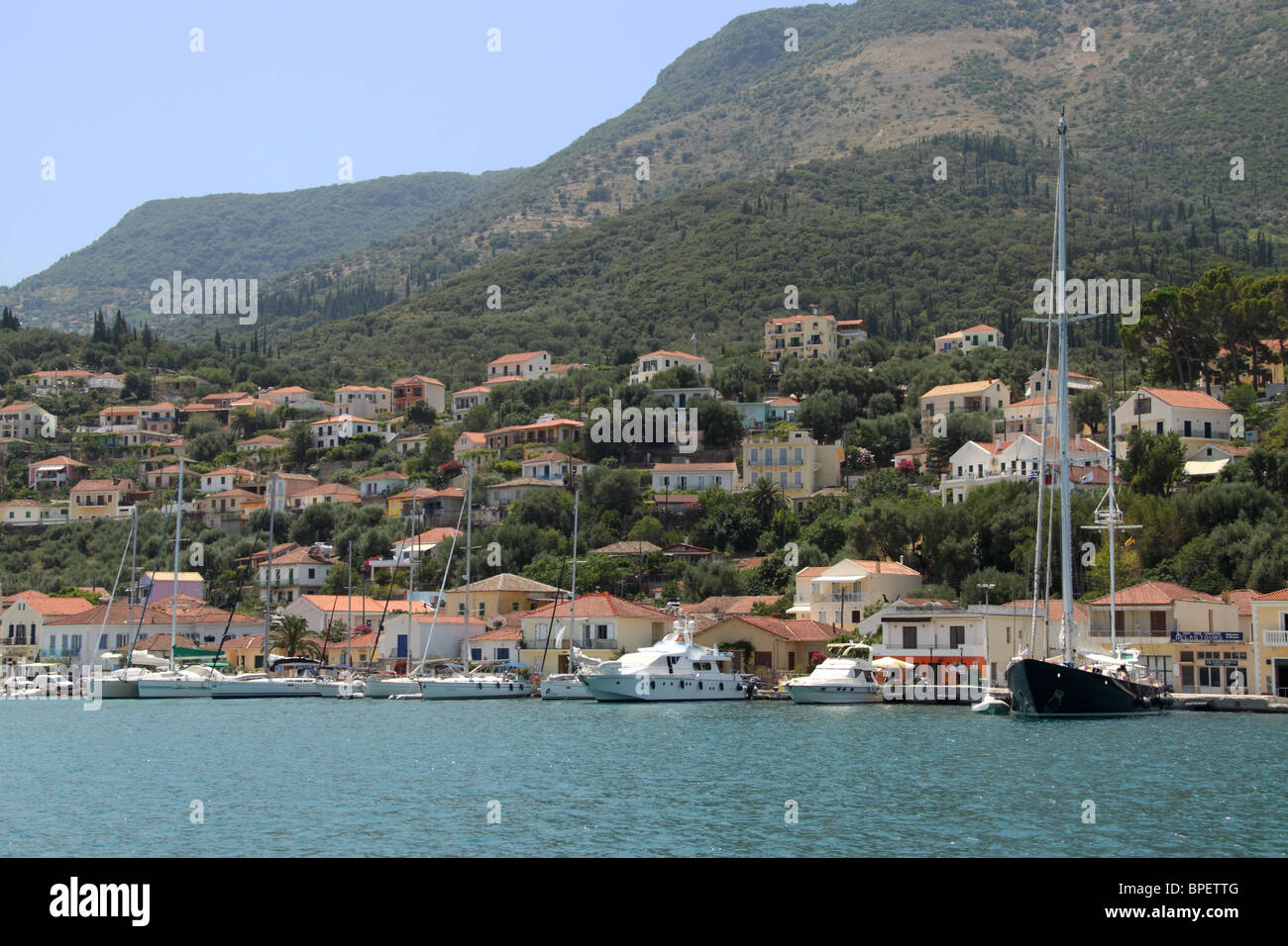Vathi, Itaca, isola del Mar Ionio, Grecia Foto Stock