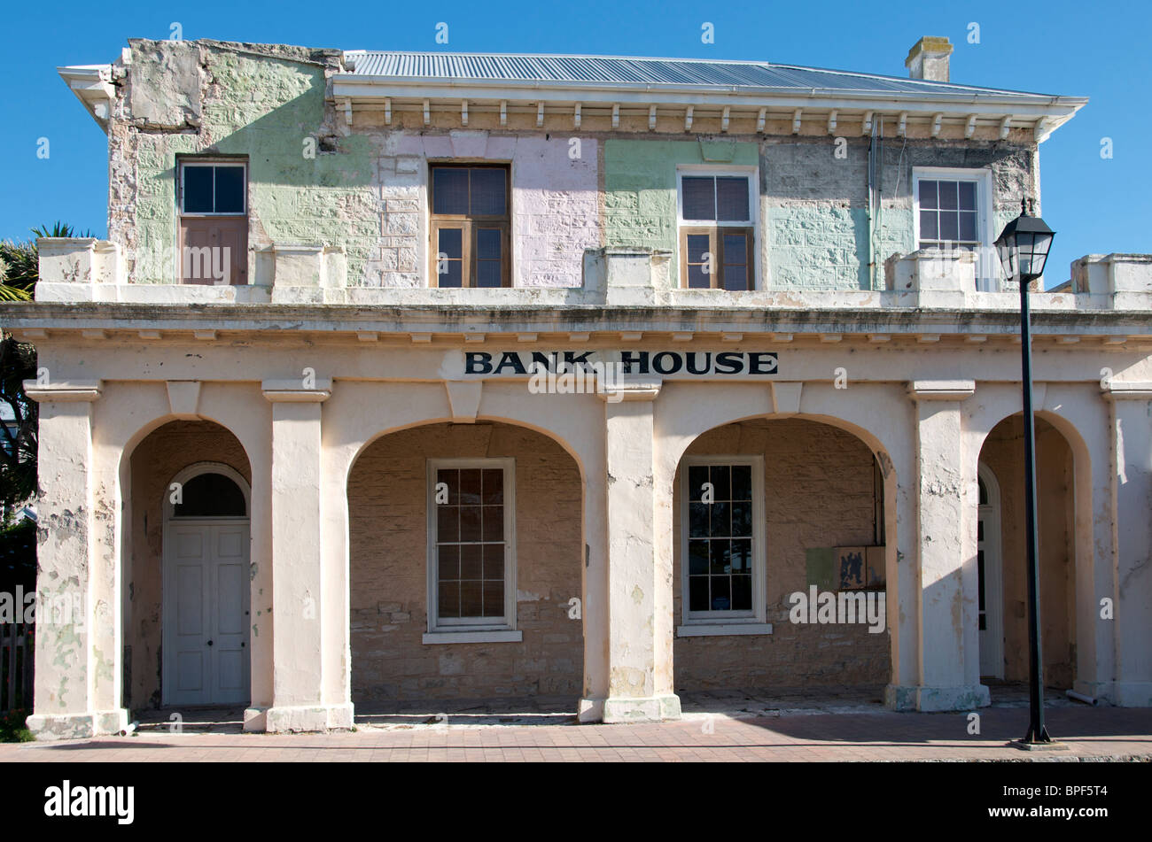 Bank House antico edificio storico Smillie Street Robe Limestone Coast South Australia Foto Stock
